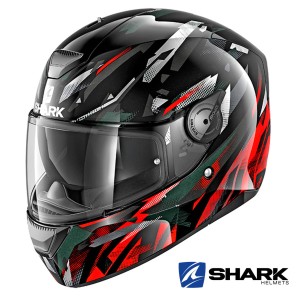 Casco Integrale Shark D-SKWAL Kanhji - Nero Rosso Bianco