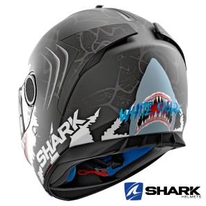 Shark Casco SPARTAN Replica Lorenzo White Shark Mat