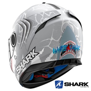 Shark Casco SPARTAN Replica Lorenzo White Shark Mat