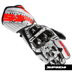 Guanti Pelle Spidi CARBO TRACK REPLICA - Bianco