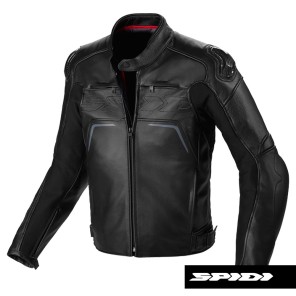 Giacca in Pelle Spidi CARBO RIDER CE - Nero