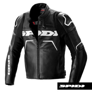 Giacca Pelle Spidi EVORIDER 2 - Nero Bianco