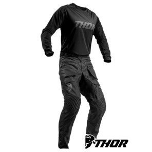 Completo Enduro Thor TERRAIN (In The Boot) - Nero