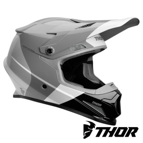 Casco Motocross Thor SECTOR BOMBER - Carbone Bianco