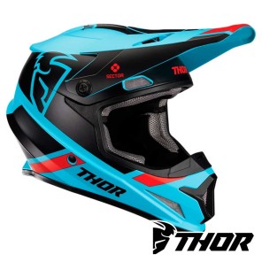 Casco Motocross Thor SECTOR SPLIT - Blu Nero