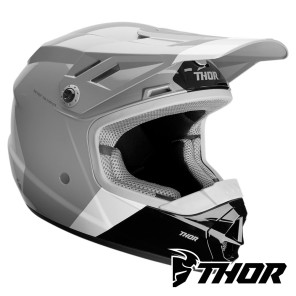 Casco Motocross Bambino Thor Youth SECTOR BOMBER - Carbone Bianco