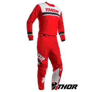 Completo Cross Thor PULSE PINNER - Rosso Bianco