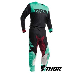 Completo Cross Thor PULSE AIR FACTOR - Nero Verde Menta