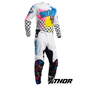 Completo Cross Bambino Thor Youth PULSE FAST BOYZ - Bianco