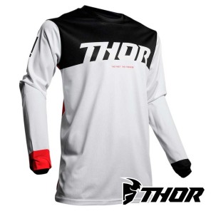 Maglia Cross Thor PULSE AIR FACTOR - Bianco Rosso