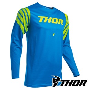 Maglia Cross Thor PRIME PRO STRUT - Blu Elettrico Giallo Acido