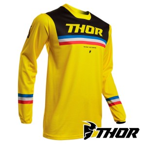 Maglia Cross Thor PULSE PINNER - Giallo Nero