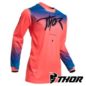 Maglia Cross Donna Thor Women's PULSE FADER - Corallo