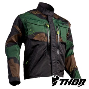 Giacca Enduro Thor TERRAIN - Verde Camo