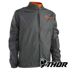 Giacca Antipioggia Thor PACK - Carbone Arancione