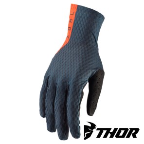 Guanti Cross Thor AGILE - Blu Notte Rosso Arancione