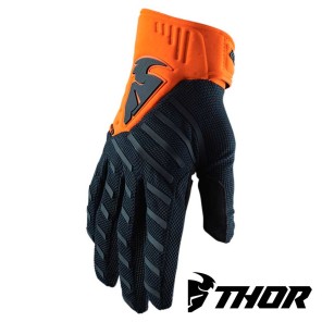 Guanti Cross Thor REBOUND - Blu Notte Arancione