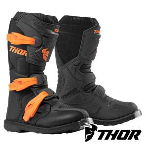 Stivali Cross Bambino Thor Youth BLITZ XP - Carbone Arancione