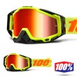 100% Maschera THE RACECRAFT Neon Attack - Lente Rosso Specchio