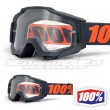 100% Maschera THE ACCURI OTG Gunmetal - Lente Trasparente