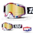 100% Maschera THE RACECRAFT Glitch - Lente Oro Specchio