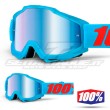 100% Maschera THE ACCURI Acidulous Cyan - Lente Blu Specchio