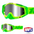 Maschera Cross 100% THE RACECRAFT + Sour Soul - Lente Iniettata Argento Specchio