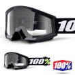 100% Maschera THE STRATA MINI Grom Black - Lente Trasparente