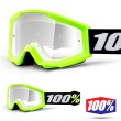100% Maschera THE STRATA MINI Grom Yellow - Lente Trasparente