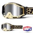 Maschera Cross 100% THE RACECRAFT + Jiva - Lente Iniettata Argento Specchio