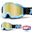 Maschera Cross 100% THE ACCURI Taichi - Lente Oro Specchio