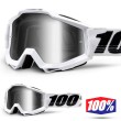 Maschera Cross 100% THE ACCURI Galactica - Lente Argento Specchio