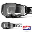 Maschera Cross 100% ARMEGA Black - Lente Trasparente
