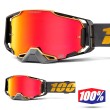 Maschera Cross 100% ARMEGA Falcon5 - Lente HiPER Rosso Specchio
