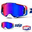 Maschera Cross 100% ARMEGA Genesis - Lente HiPER Blu Rosso Specchio