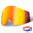 Lente Ricambio Maschere Cross 100% Youth - Rosso Specchio