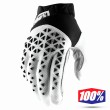 Guanti Cross 100% AIRMATIC - Nero Bianco Argento
