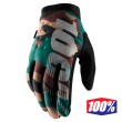Guanti Cross 100% BRISKER - Camo Nero