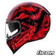 Casco Integrale Icon AIRFORM Lycan - Rosso