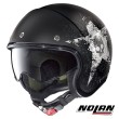Casco Jet Nolan N21 Star Skull 70 - Flat Black