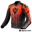 Giacca REV'IT! QUANTUM - Nero Rosso Neon