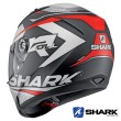 Casco Integrale Shark RIDILL Stratom Mat - Nero Bianco Rosso