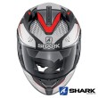 Casco Integrale Shark RIDILL Stratom Mat - Nero Bianco Rosso