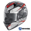 Casco Integrale Shark RIDILL Stratom Mat - Nero Bianco Rosso