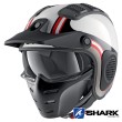 Casco Jet Shark X-DRAK Hister - Bianco Nero Rosso