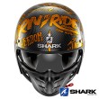 Casco Jet Shark S-DRAK CARBON Freestyle Cup - Nero Oro
