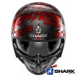 Casco Jet Shark S-DRAK CARBON Freestyle Cup - Nero Rosso