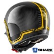Casco Jet Shark S-DRAK CARBON Vinta - Nero Cromo Oro