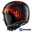 Casco Jet Shark S-DRAK CARBON Dagon - Nero Arancione