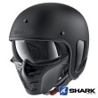 Casco Jet Shark S-DRAK Blank Mat - Nero